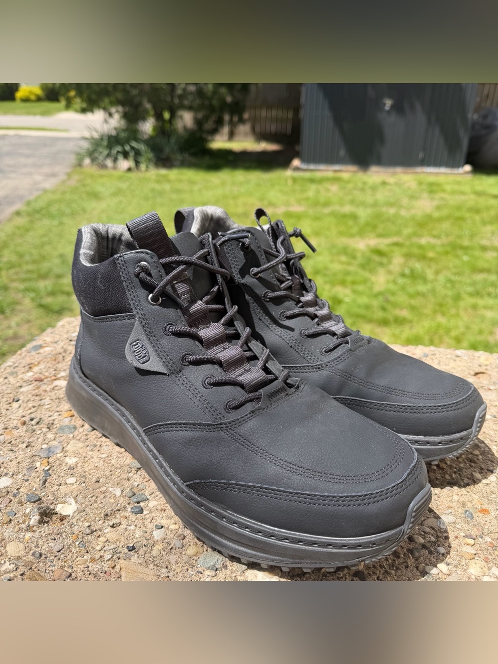 Hey Dude Tahoe Classic 42059-001 Sneaker Men's US 11 Black Ankle Boots RHS3603